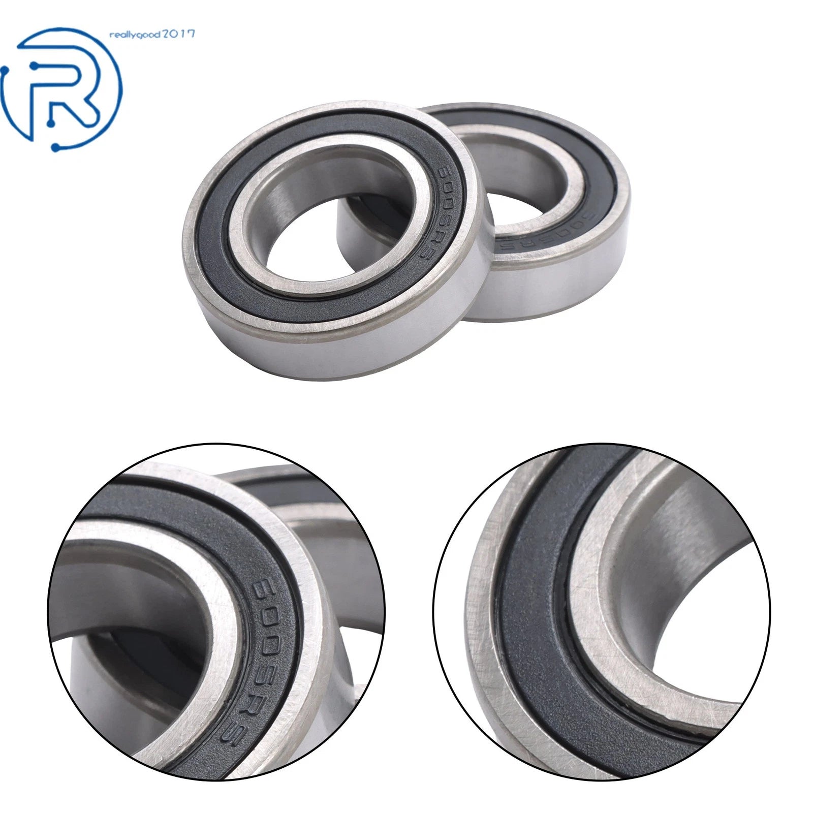 10Pcs 6005-2RS Ball Bearing for (25×47×12mm)