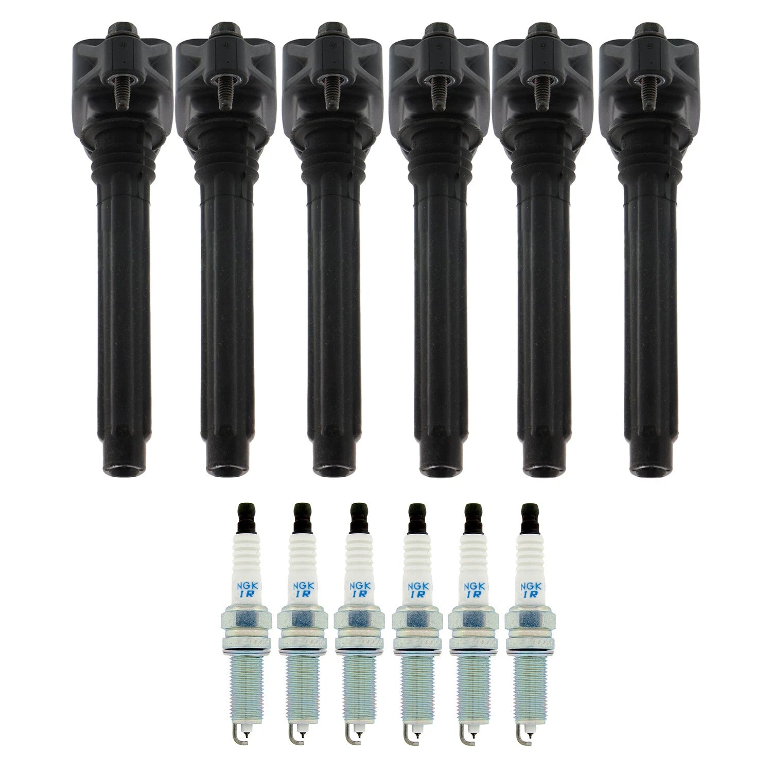 Set of 6 Ignition Coils & NGK Laser Iridium Spark Plugs for 200 Avenger 1500 V6