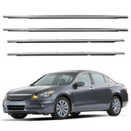 Set of 4 Weatherstrip Window Moulding Trim Seals for Honda Accord (2008–2012)