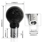 Universal Gear Shift Knob with Button for Automatic Manual Cars