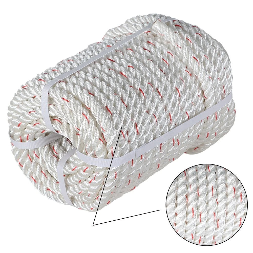 Heavy Duty 1/2" x 150' Three Strand Twisted Polyester Rope