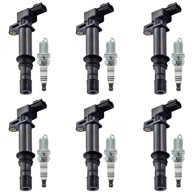 6X Ignition Coils + 6X Spark Plugs for Dodge Ram 1500/Durango/Nitro (2002–2022)