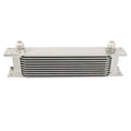 10 Row Aluminum Engine Transmission Oil Cooler Kit with 10AN Hose Fittings