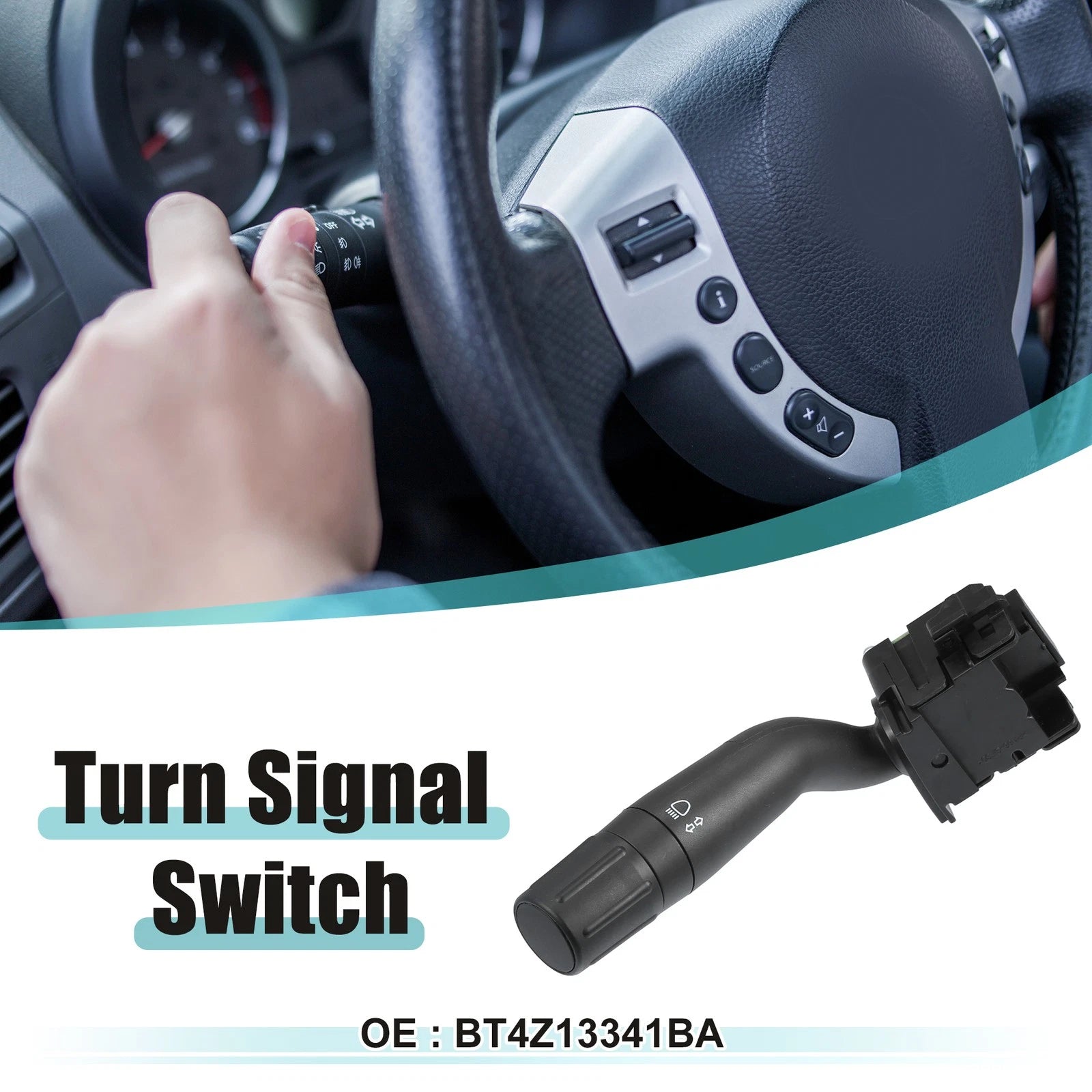 Turn Signal Switch for Ford Edge 3.5L V6, 3.7L V6 (No.BT4Z13341BA)