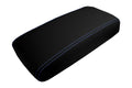 Leather Console Lid Armrest Cover for Nissan Pathfinder (1996–2004) Blue Stitch