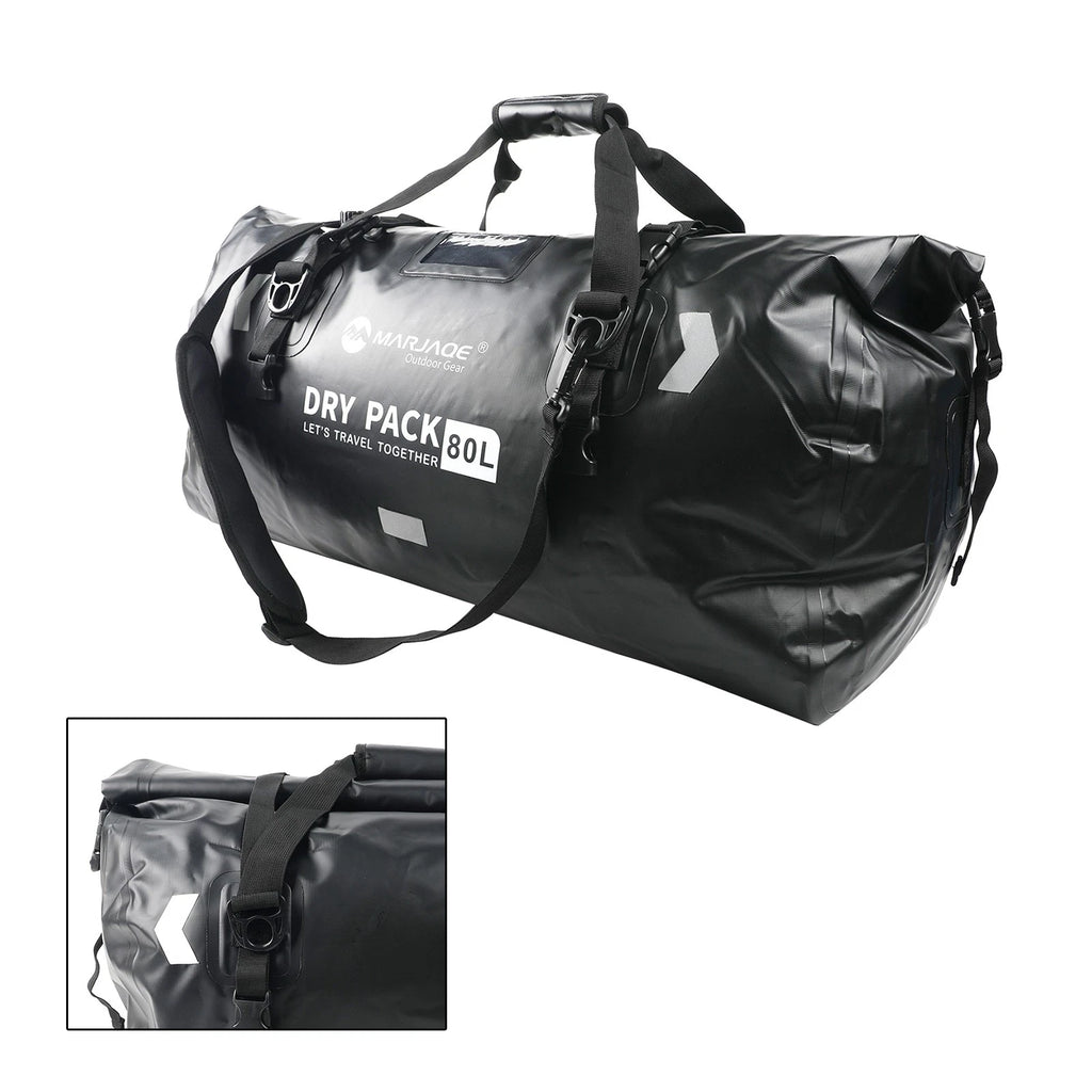 80L Saddlebag Side Storage Tail Bag for Motorcycle (Universal)