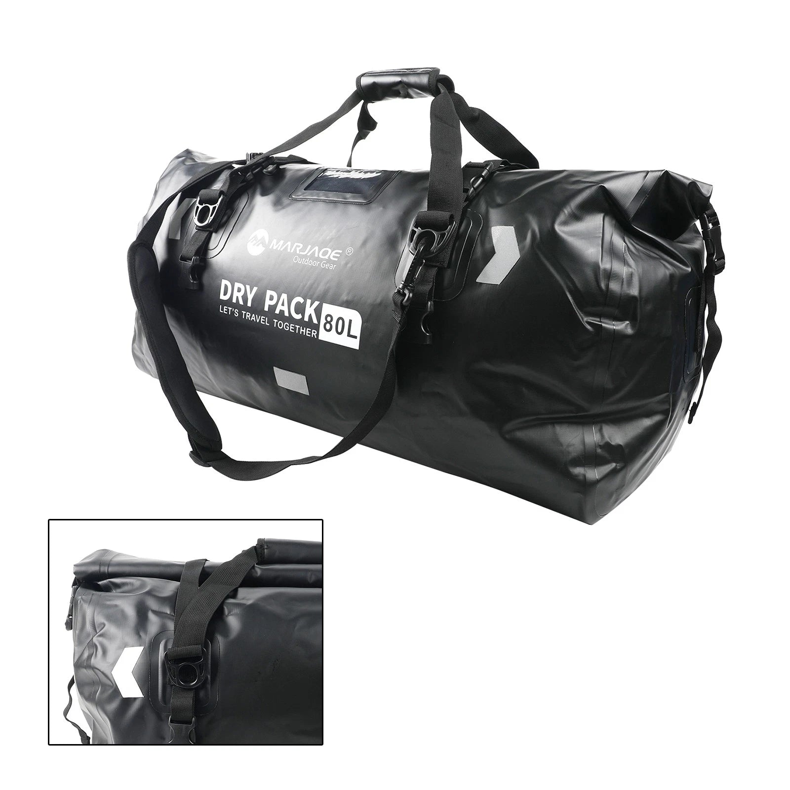 80L Saddlebag Side Storage Tail Bag for Motorcycle (Universal)