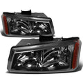 Headlight & Tail Light Set for Chevrolet Silverado (2003–2007) - Black Crystal, 3D LED Bar