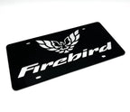 Acrylic Black License Plate Frame Premium for Pontiac Firebird (1969–2002)