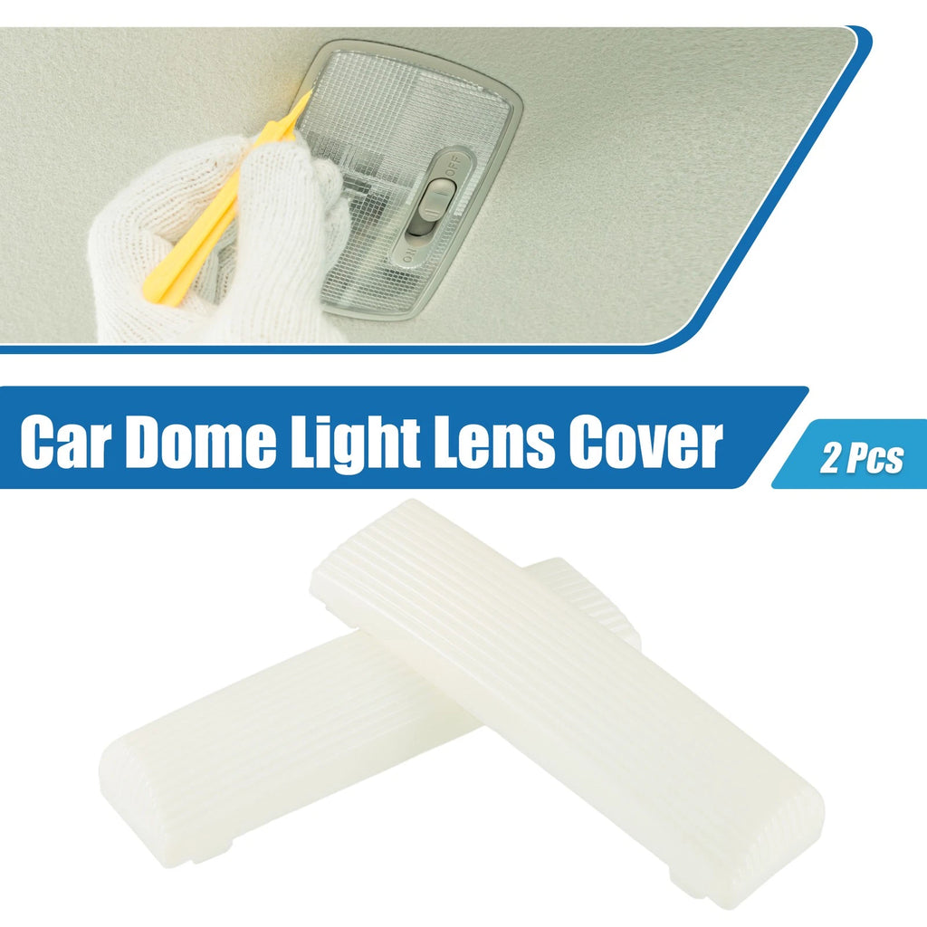 Set of 2 Dome Lamp Lens for Chevy Impala (White)