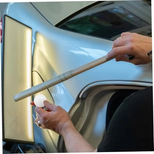 3X Paintless Dent Removal Tool Kit for Universal Use (Metal Hooks, Slide Bar)