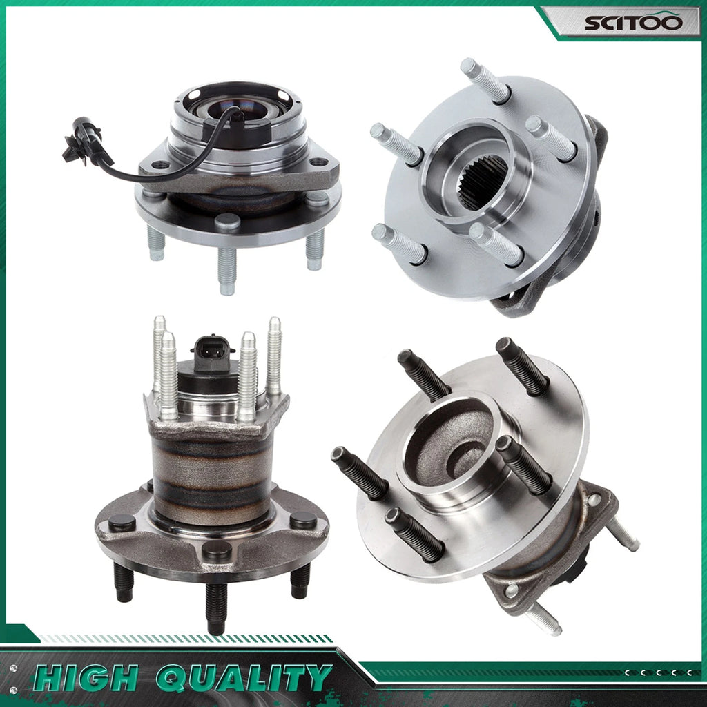 Set of 4 Wheel Bearings for Chevrolet Malibu (2004–2012)