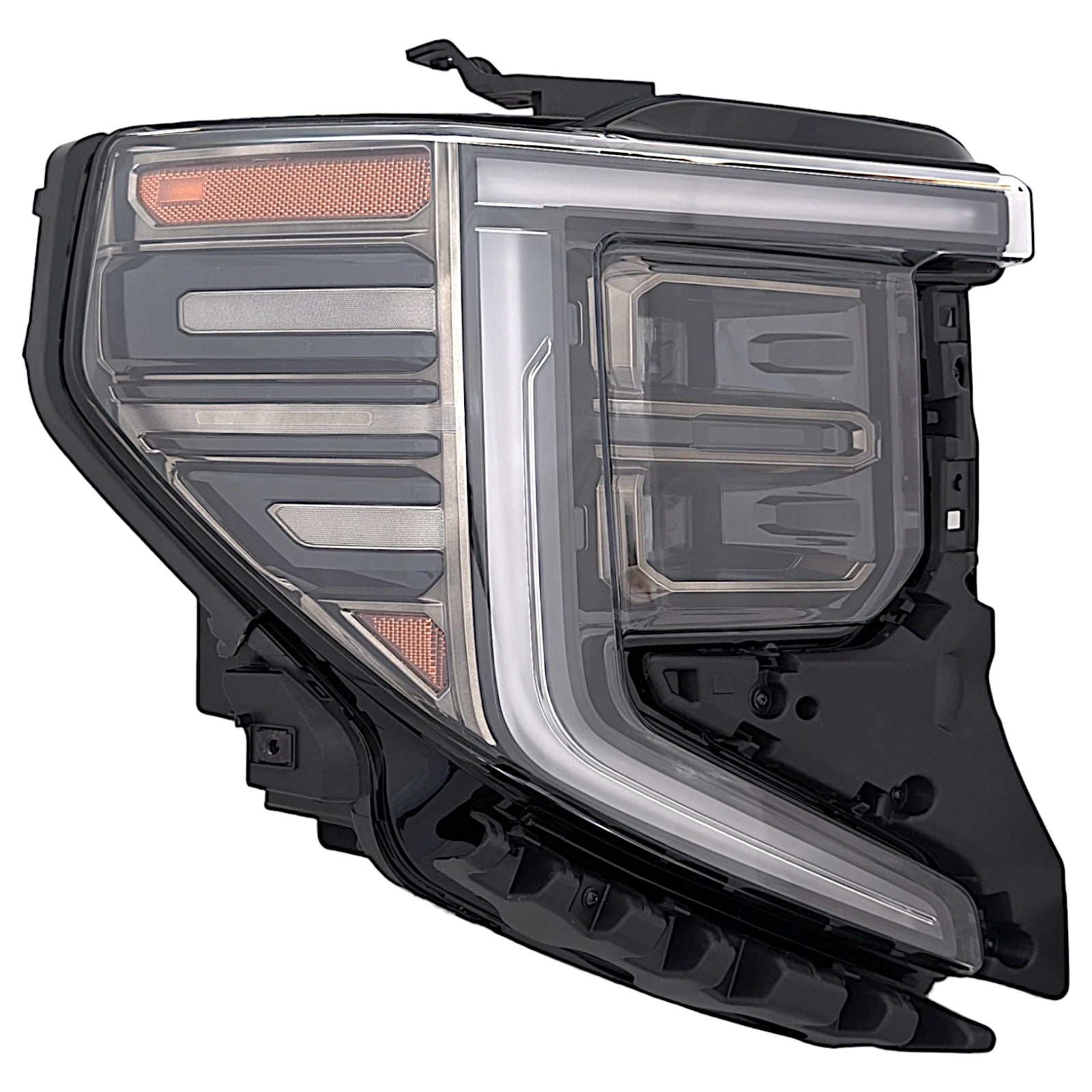 Full LED Headlight for GMC Sierra 1500 AT4/AT4X (2022–2026) BLK/CHR RH