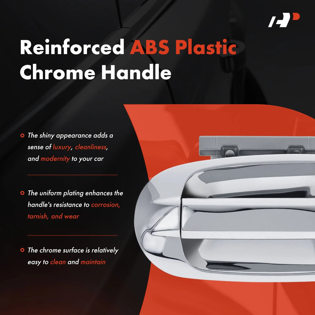 2X Front Exterior Door Handle for Ford Expedition (2003-2017)