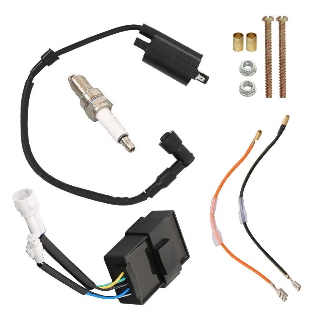 Ignition Coil Spark Plug Kit for Kawasaki Bayou 300 (1988–2004)
