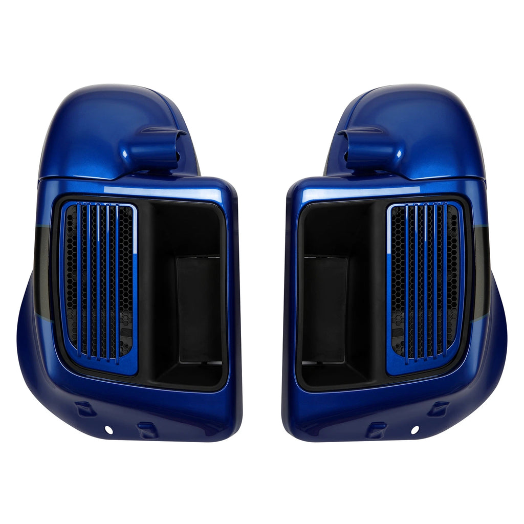 Vented Fairing Lowers for Harley Road Glide (2014–2024) Candy Cobalt/Indigo Ink