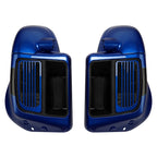 Vented Fairing Lowers for Harley Road Glide (2014–2024) Candy Cobalt/Indigo Ink