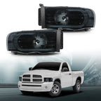 LED Tube DRL Headlights for Dodge Ram 1500 2500 3500 (2002–2005)