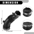 Air Cleaner Intake Hose Tube with Clamps for Honda Accord 2.4L (2008–2012)