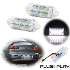 18-SMD LED 6000K License Plate Light for Mitsubishi Lancer Evolution (2003–2017)