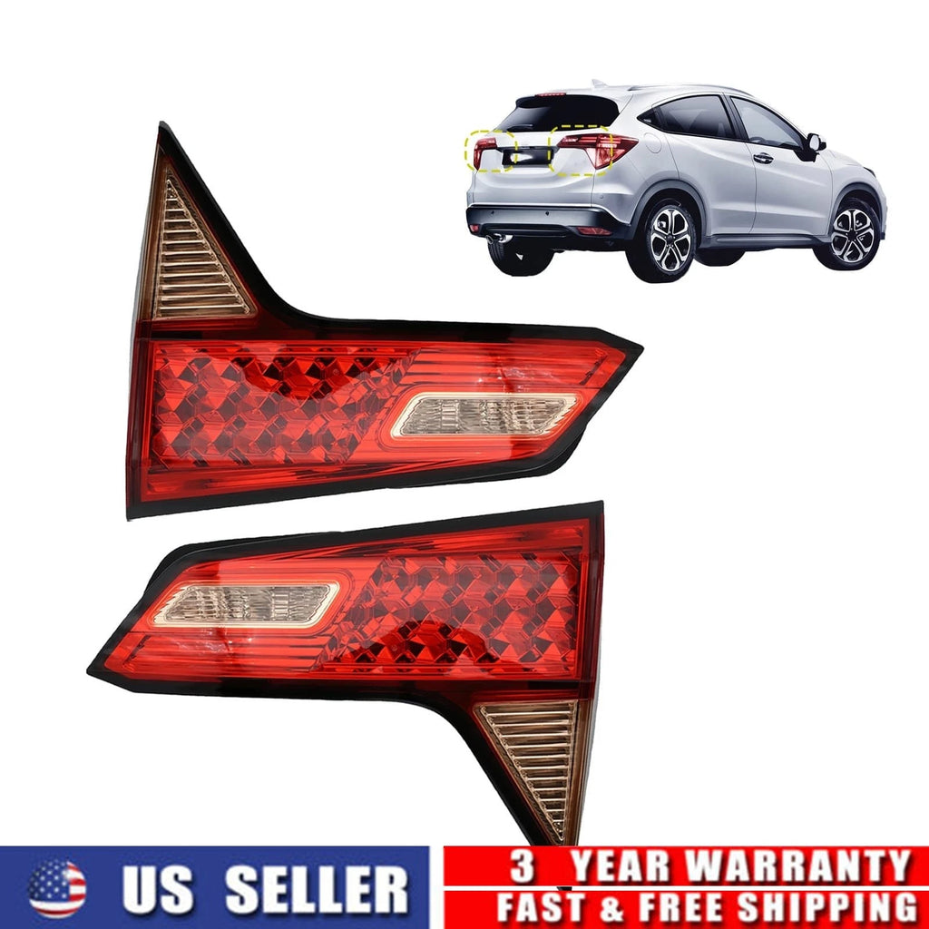 Pair Inner Tail Lights for Honda HR-V (2016–2018) 1.8L L4 Rear Taillamp