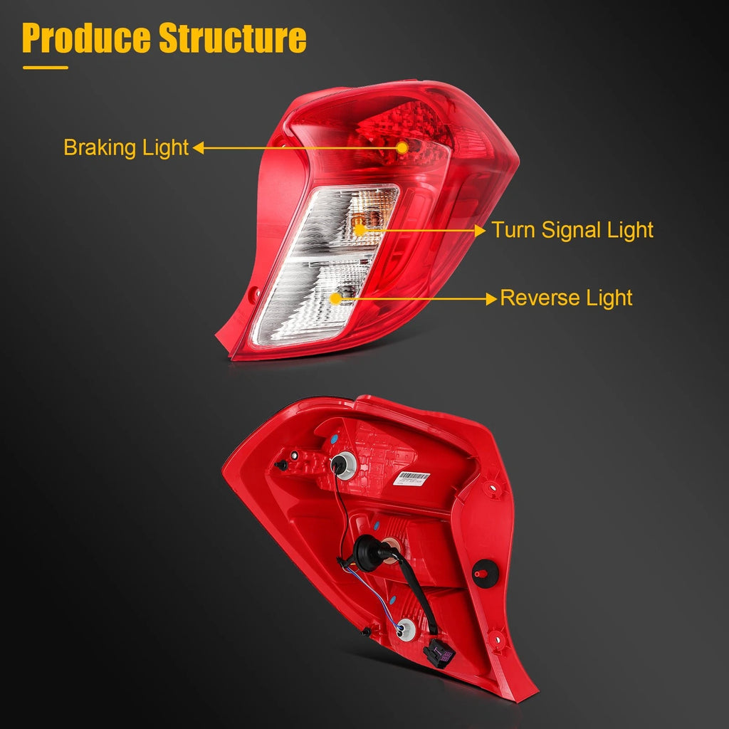 Tail Light Assembly for Chevy Spark (2016–2022) Right Passenger Side