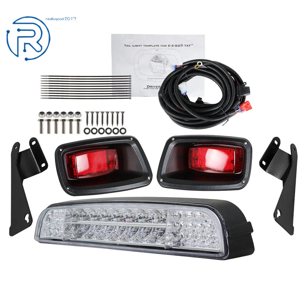 LED Light Bar Kit with Bracket & 2 Taillights for EZGO TXT (1996–2013)