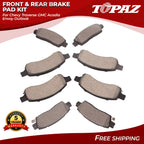 Ceramic Brake Pad Kit for Chevy Traverse GMC Acadia (2009–2023)