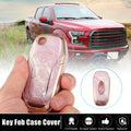Key Fob Remote Control Cover 3 Button TPU Shell Pink for Ford F150 (2015–2018)