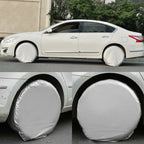 Silver Oxford 29" Tire Cover for Universal Fit RV Truck Trailer Camper