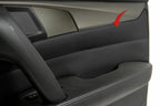 Door Panel Cover Skin for Acura TL (2009–2014) Black PVC Leather