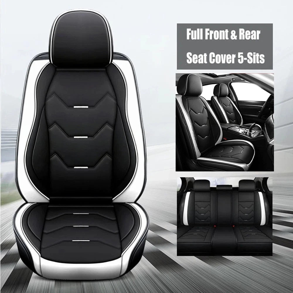 Faux Leather Car Seat Covers for Honda Toyota (5 Seats)