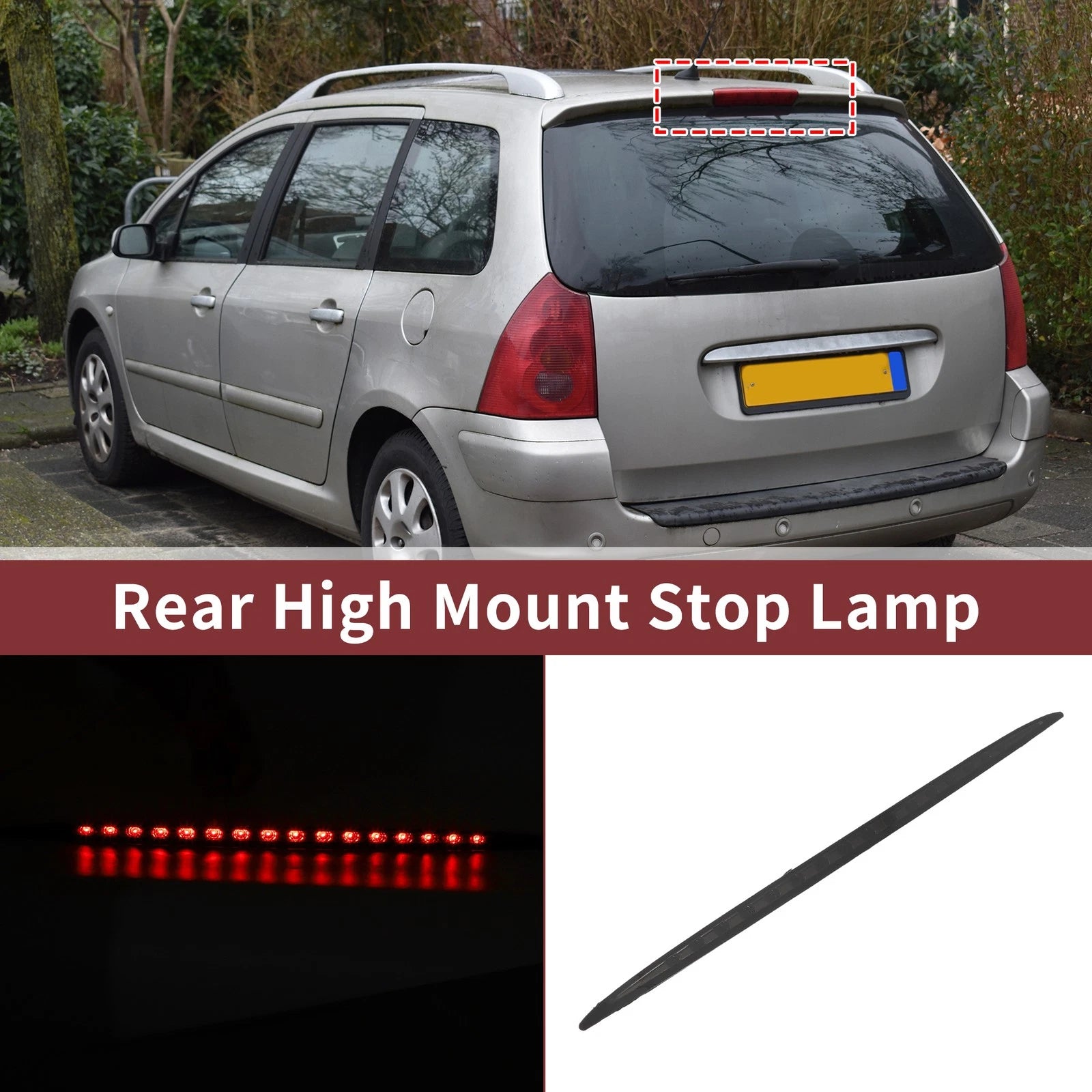 Black LED Third Brake Light for BMW 6-Series E63 E64 (2004–2007) No. 63256911909