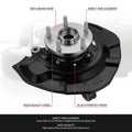 Front Left Driver Loaded Wheel Bearing Knuckle Assembly for Toyota Sienna (2004–2010)