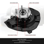 Front Left Driver Loaded Wheel Bearing Knuckle Assembly for Toyota Sienna (2004–2010)