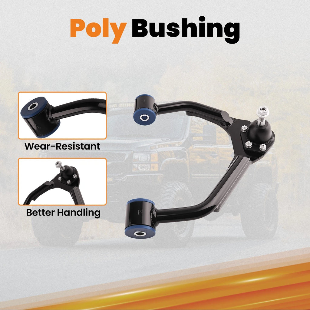Front Upper Control Arms Pair for Chevy Silverado Sierra 1500 (2007-2015)