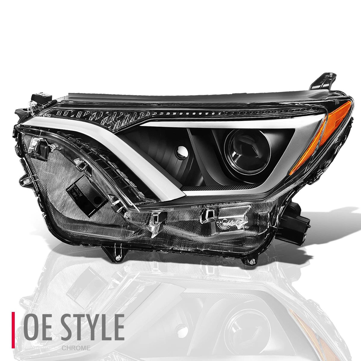 Driver Left Side Projector Headlight for Toyota RAV4 (2016–2018) TO2502247