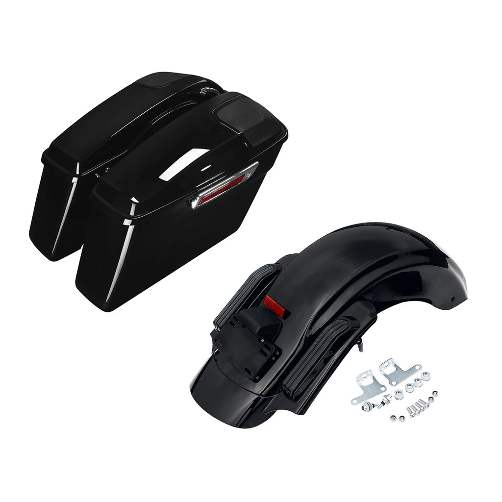 Hard Saddlebags Speaker Lids for Harley Touring (2014–2023) 5x7" Black