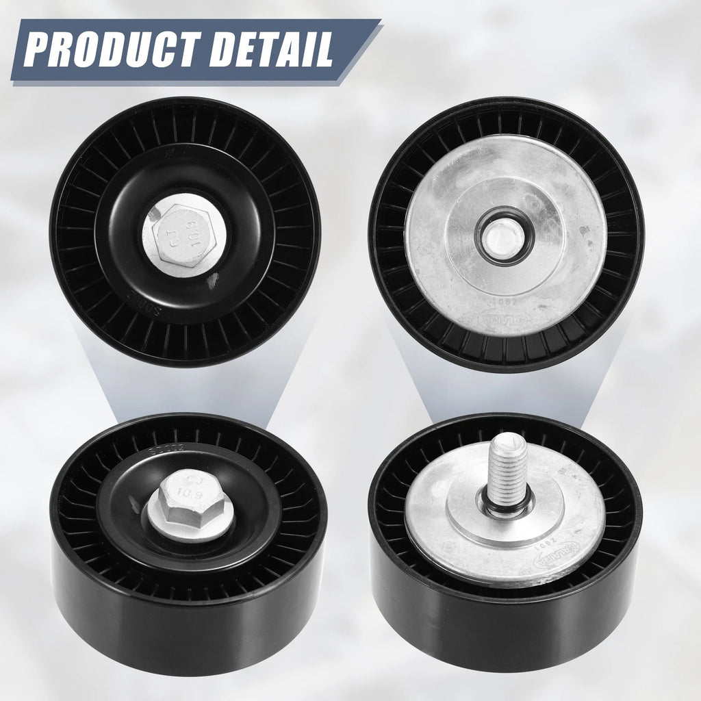 Drive Belt Idler Pulley Crank Pulley for BMW 545i (2004–2005) 11287549557