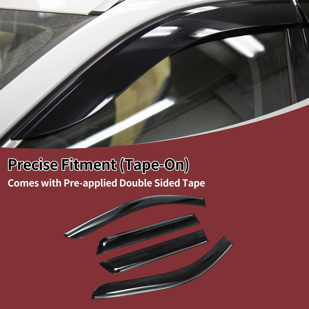 Set of 4 Window Deflectors for Nissan Pathfinder (2021–2022)