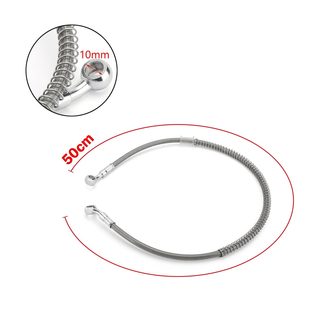 Brake Oil Hose Line with Banjo Fitting for Motorcycle (50cm/19")