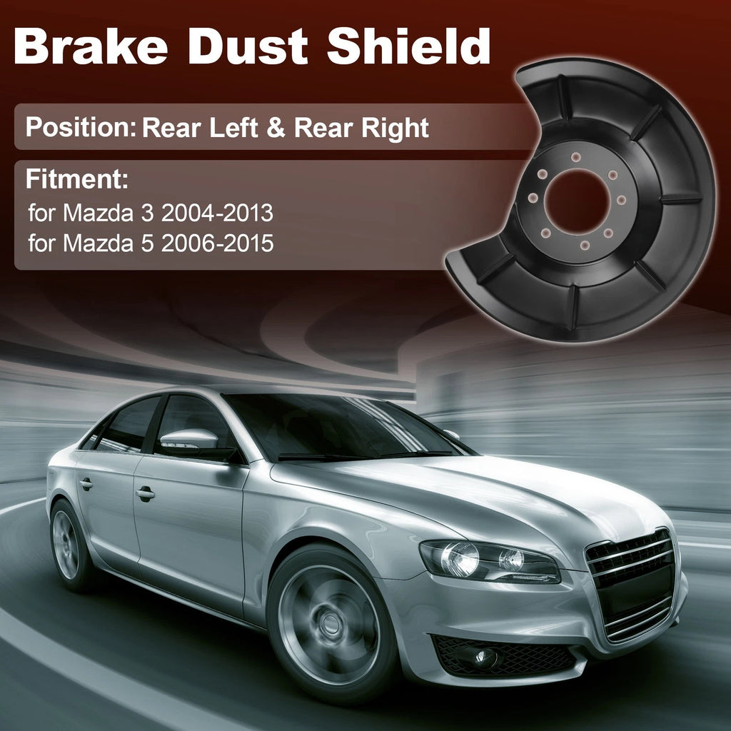 Wheel Brake Dust Shield for Mazda 3 (2004–2013) BP4K26261A/BP4K26261B