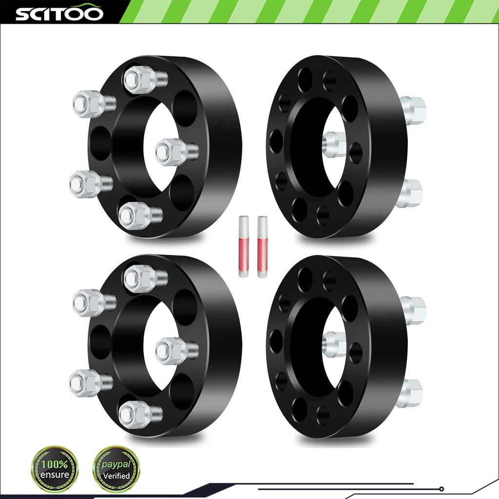 4x 1.5" Wheel Spacers 5x4.5 1/2" Studs for Ford Mustang Explorer Jeep Liberty