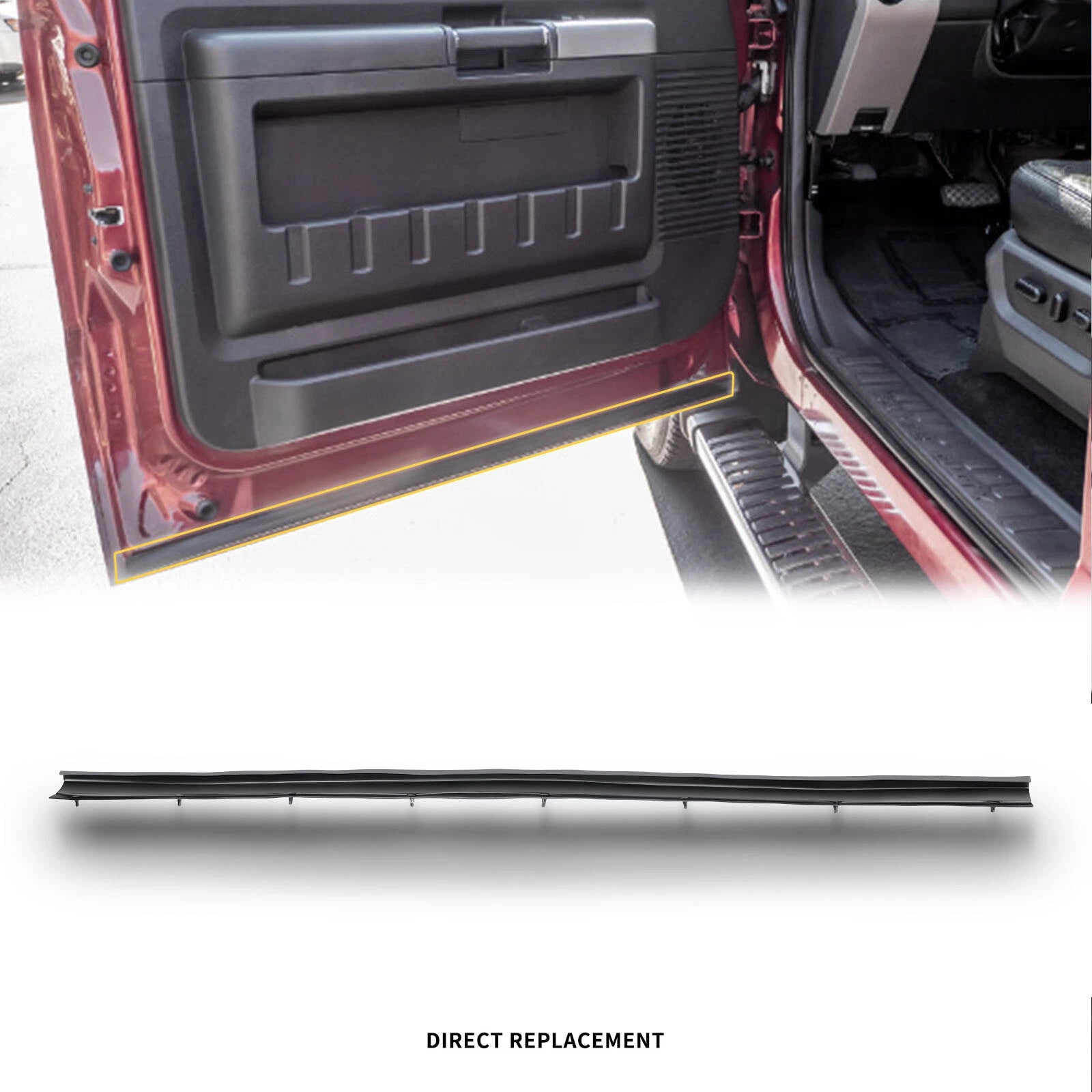 Door Lower Weatherstrip Seal for Ford Excursion F-250 F-350 F-450 (2000–2005)