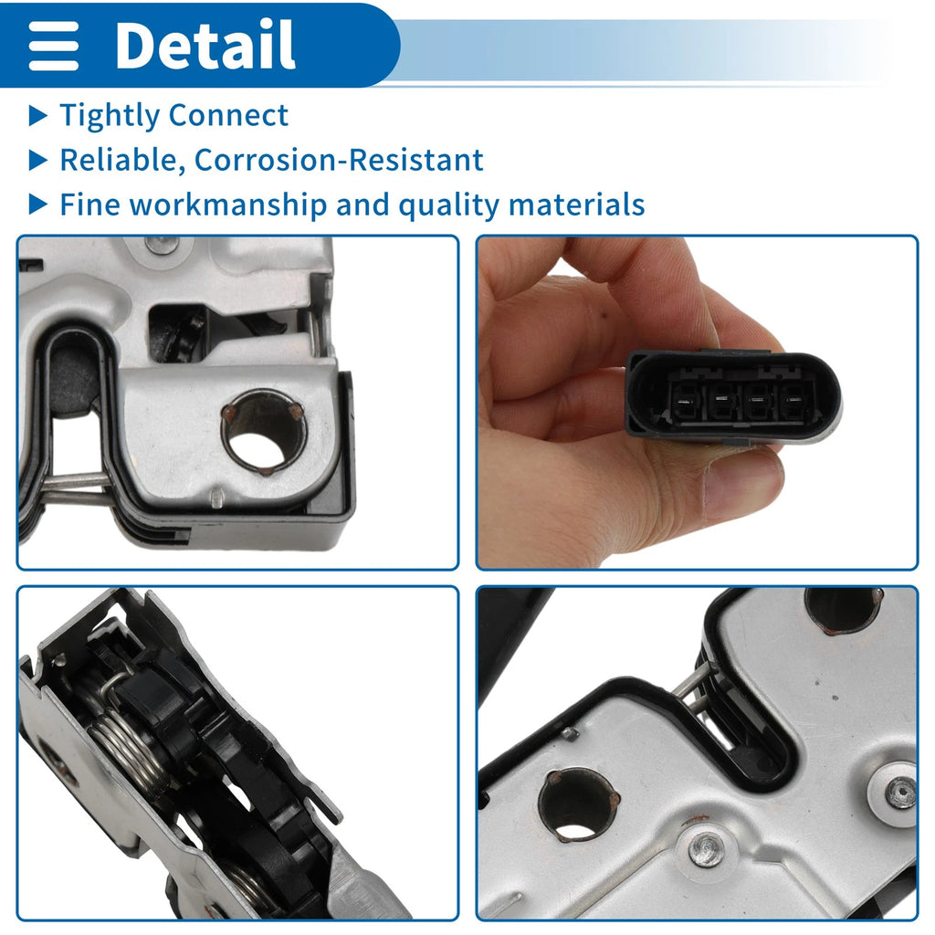 Hood Latch Assembly for Volkswagen Touareg (2011–2018) No. 7P6823509