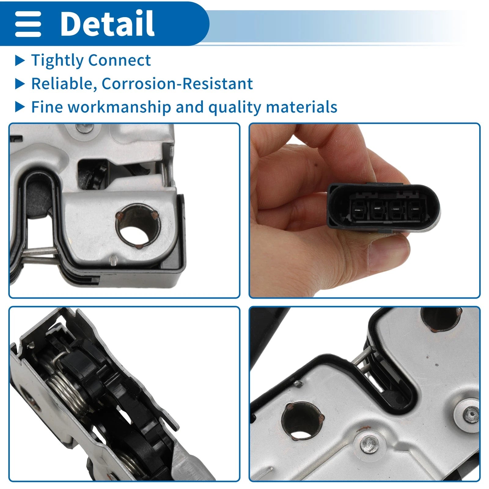 Hood Latch Assembly for Volkswagen Touareg (2011–2018) No. 7P6823509
