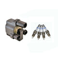 Set of 4 Hitachi COP Ignition Coils & Bosch Platinum Spark Plugs for B2600 MPV (1989–1999)