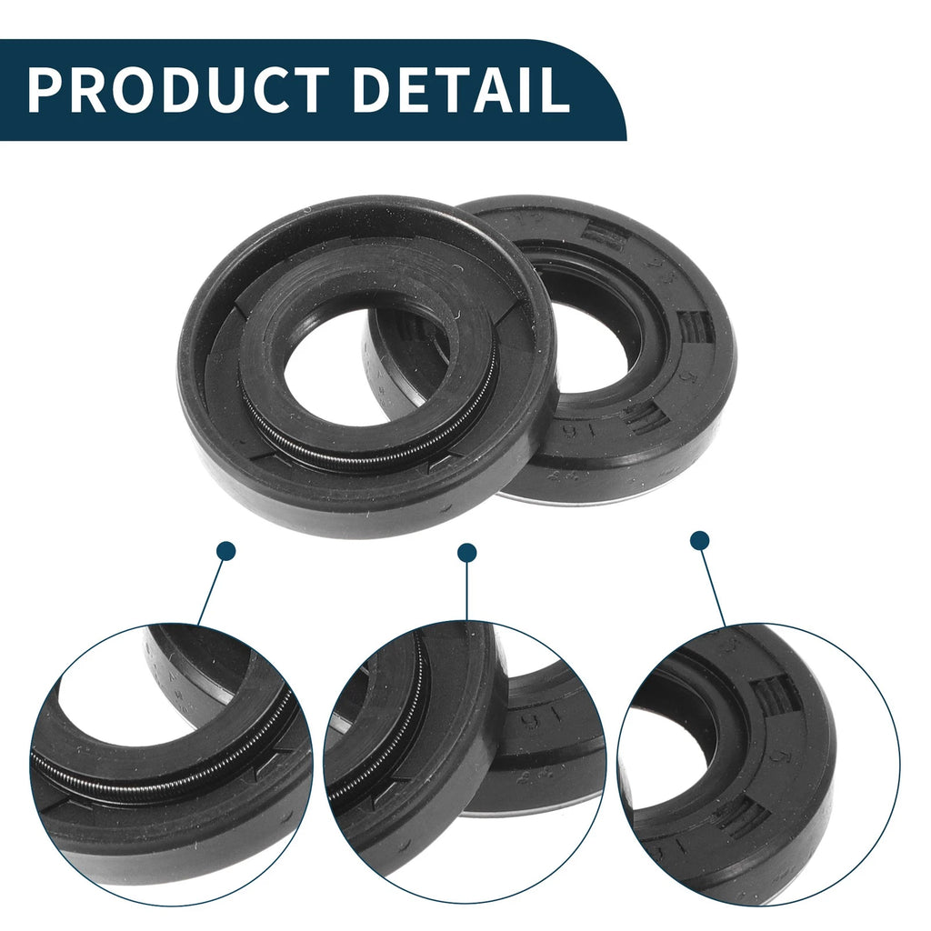 Set of 5 Oil Seal Rotary Shaft Seal NBR Rubber 12x25x5mm