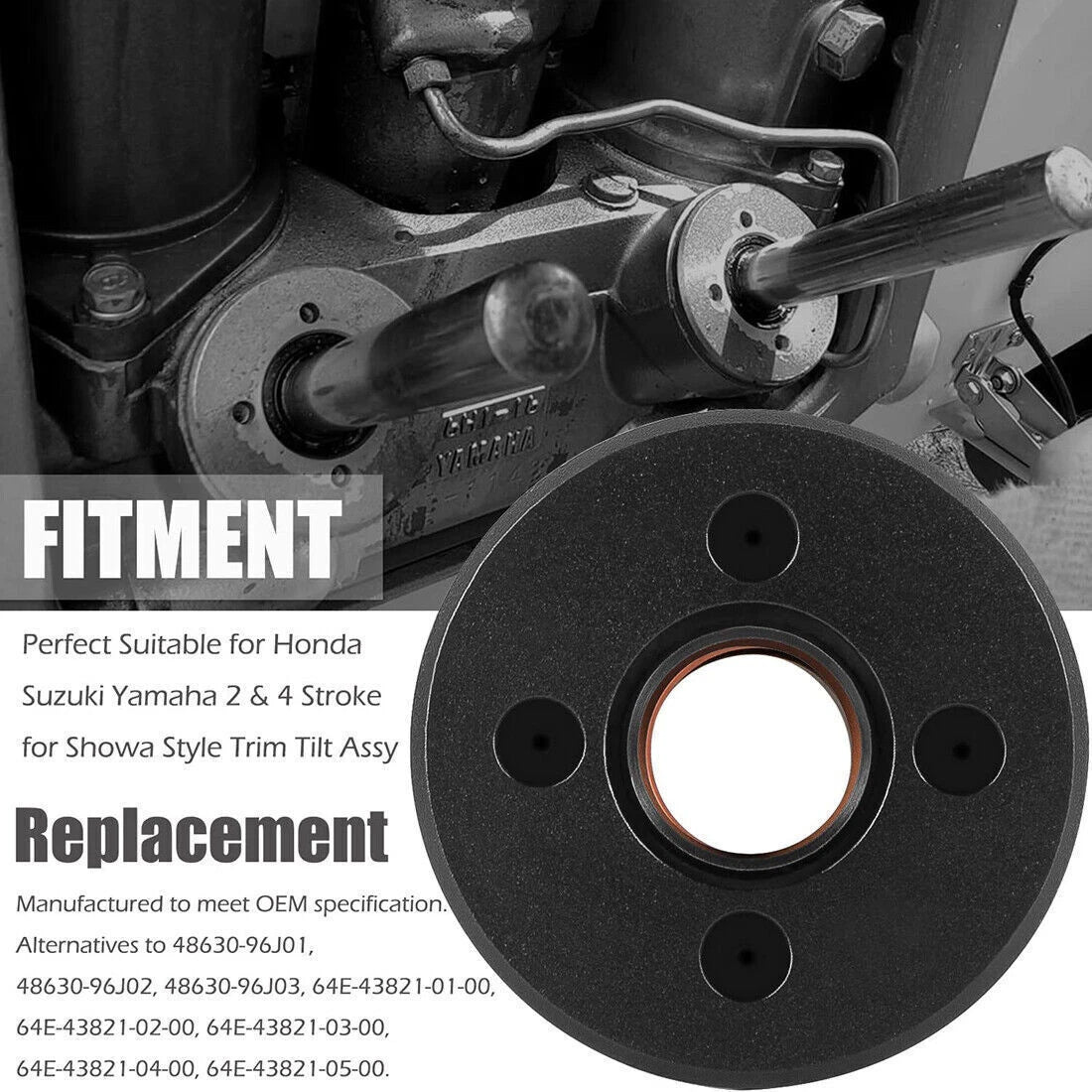 Trim Tilt Cylinder End Cap 48630-96J01 for Honda Suzuki Yamaha (2 & 4 Stroke)