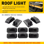 Smoke Front Roof Top Cab Running Light Housings for Hummer H2 (2003–2009)
